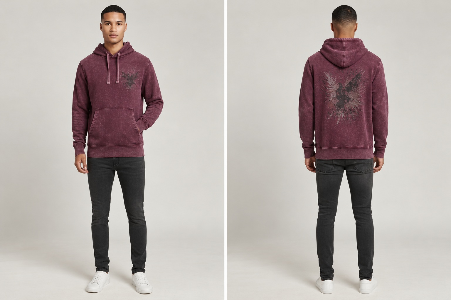 Men's premium washed hoodie collection