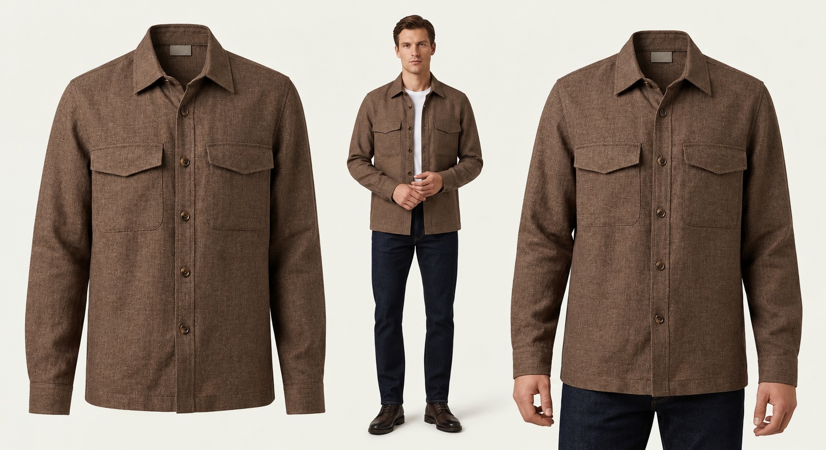 Men's premium woven overshirt collection