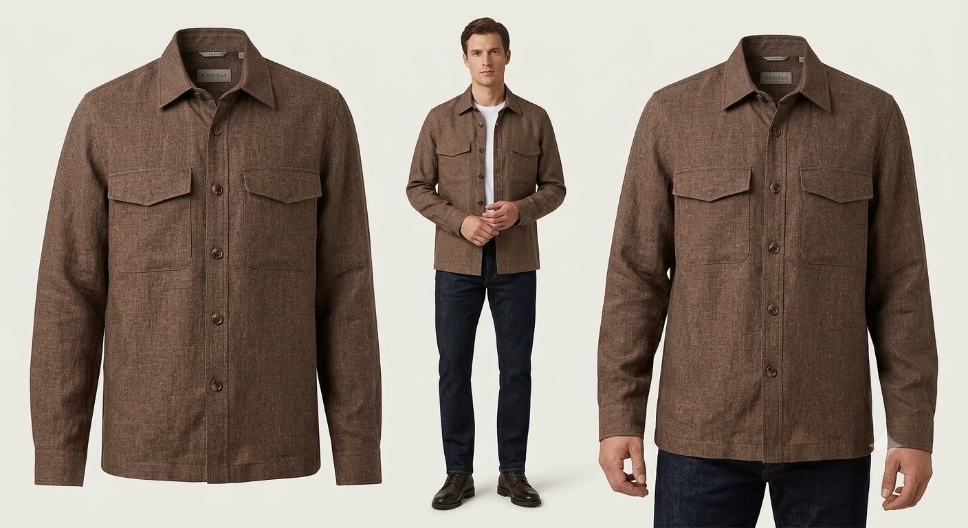Men's premium woven overshirt collection