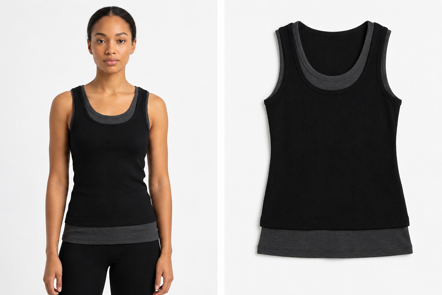 Women's layered tank top collection